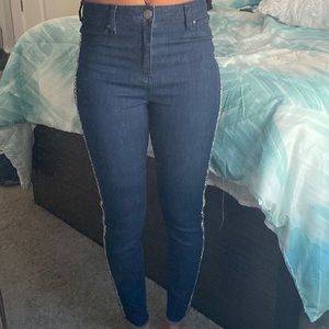 Rhinestone jeans DARK BLUE